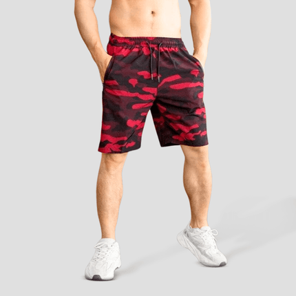 Pantalones cortos deportivos militares de camuflaje para hombre para gimnasios